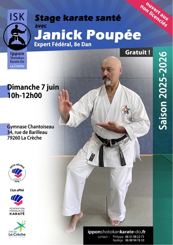 stage Karate santé, avec Janick Poupée